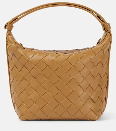 Bottega Veneta Candy Wallace Mini Leather Tote Bag In Brown