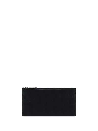 Bottega Veneta Card Holder In Black-silver