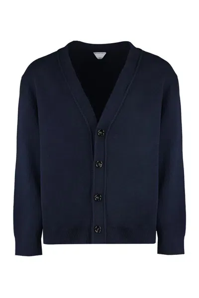 Bottega Veneta Cashmere Cardigan In Blue