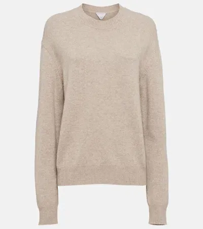 Bottega Veneta Cashmere Sweater In Beige