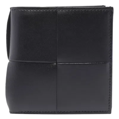 Bottega Veneta Cassette Bifold Slim Wallet In Black