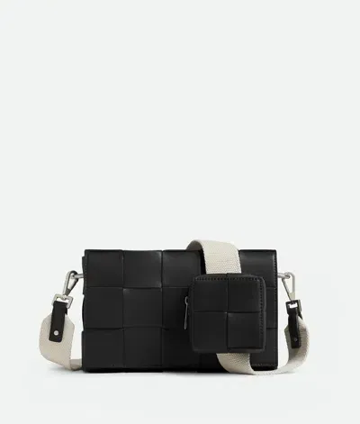 Bottega Veneta Cassette With Versatile Strap In Black