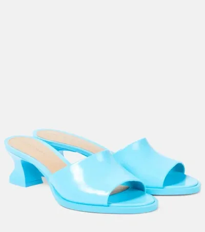 Bottega Veneta Cha-cha Leather Mules In Blue