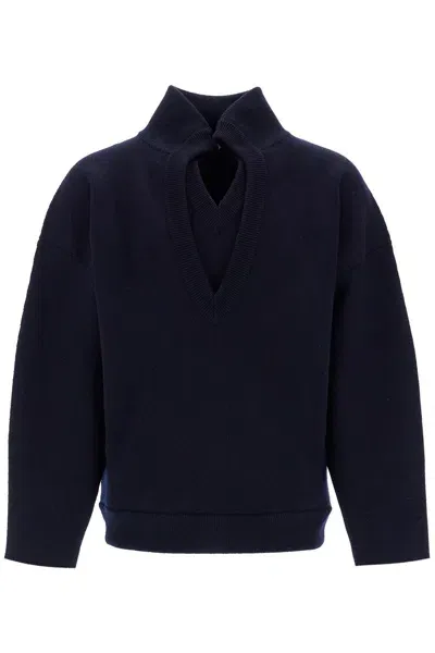 Bottega Veneta "compact Wool Sweater For Men In Blue