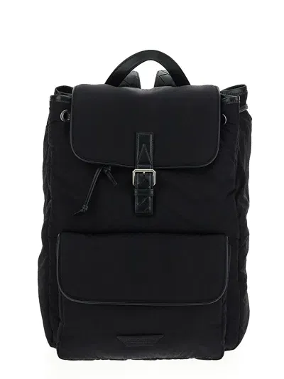 Bottega Veneta Crossroad Backpack In Black