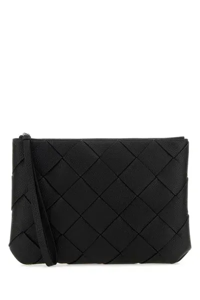 Bottega Veneta Diago Large Pouch In Black