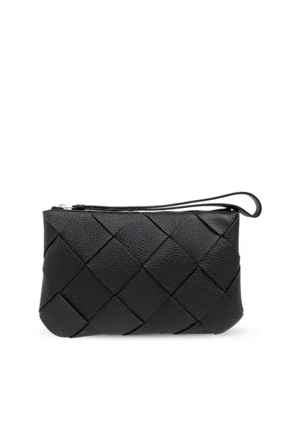 Bottega Veneta Diago Medium Pouch In Black