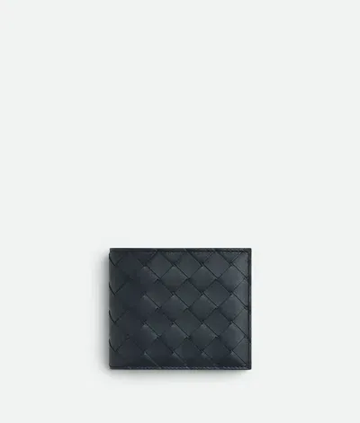 Bottega Veneta Intrecciato Bi-fold Wallet With Coin Purse In Black