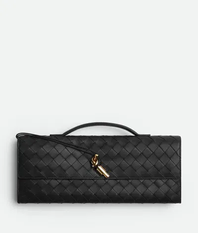 Bottega Veneta Lange Clutch Andiamo Mit Henkel In Black