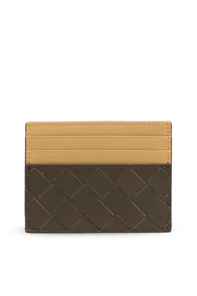 Bottega Veneta Leather Card Holder In Intrecciato Skin