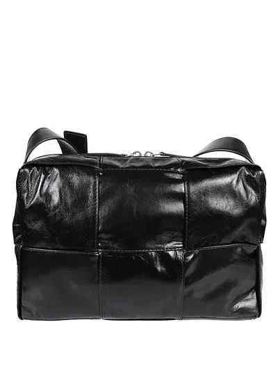 Bottega Veneta Leather Shoulder Bag In Black