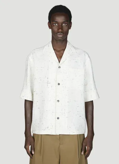 Bottega Veneta Light Criss-cross Shirt In Cream