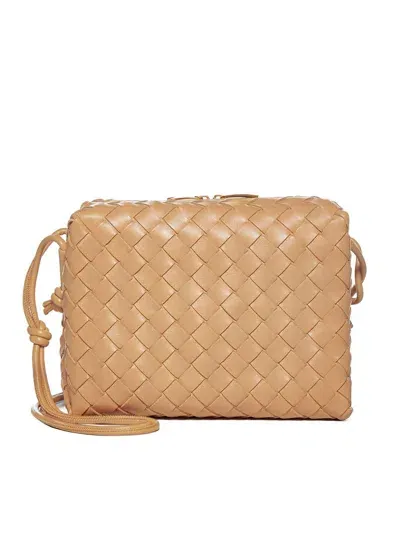 Bottega Veneta Loop Small Intrecciato Crossbody Bag In Skin