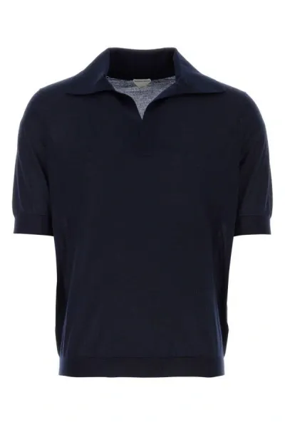 Bottega Veneta Midnight Blue Cashmere Polo Shirt