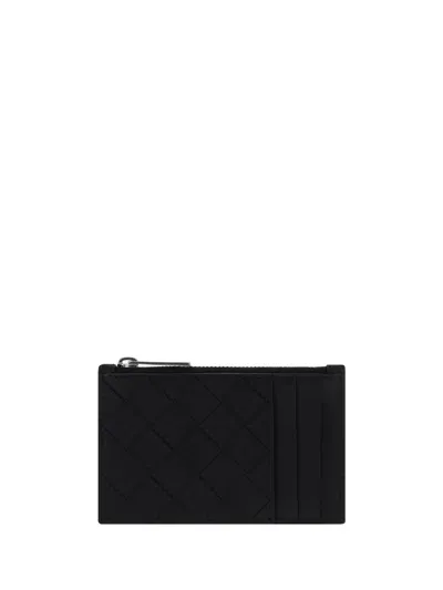 Bottega Veneta Intrecciato Zipped Card Holder In Multicolor