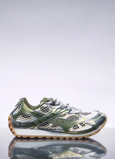 Bottega Veneta Men Orbit Sneakers In Metallic