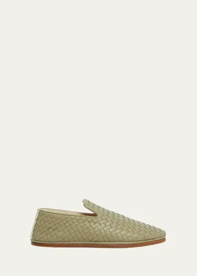 Bottega Veneta Sunday Slipper In Travertine-seasal