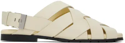 Bottega Veneta Off-white Alfie Sandals In 9031-sea Salt