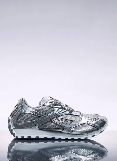 Bottega Veneta Orbit Sneakers In Silver