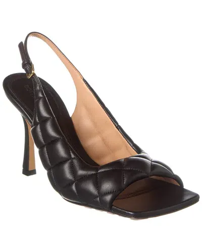 Bottega Veneta Padded Leather Slingback Sandals In Black