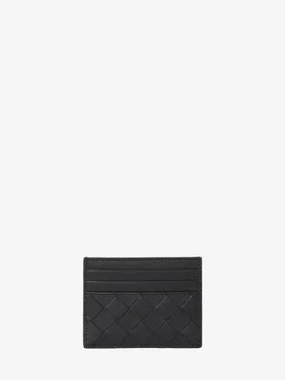 Bottega Veneta Portacarte In Pelle In Black