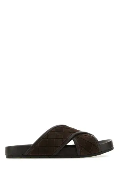 Bottega Veneta Slippers In Dark Brown