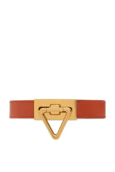 Bottega Veneta Triangle Buckle Belt In Copper