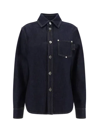 Bottega Veneta Women Denim Shirt In Multicolor