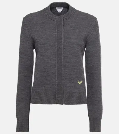 Bottega Veneta Wool Cardigan In Grey