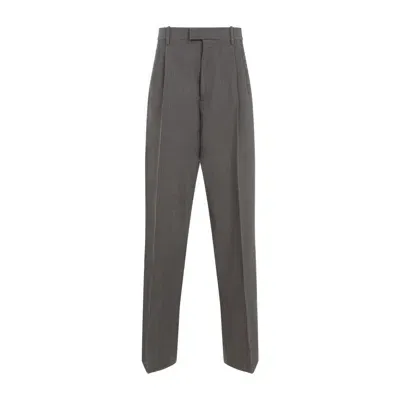 Bottega Veneta Wool Trousers In Gray