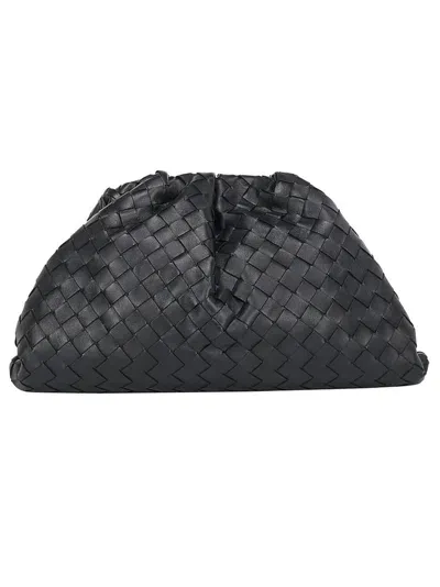 Bottega Veneta Woven Clutch Bag In Black