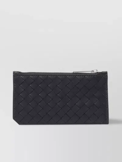 Bottega Veneta Woven Intrecciato Clutch Bag In Black