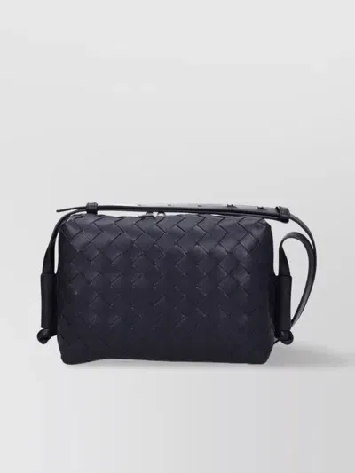 Bottega Veneta Bag With Logo In Navy Blue