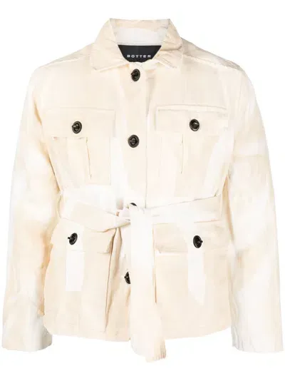 Botter Long-sleeve Belted Jacket In Neutrals