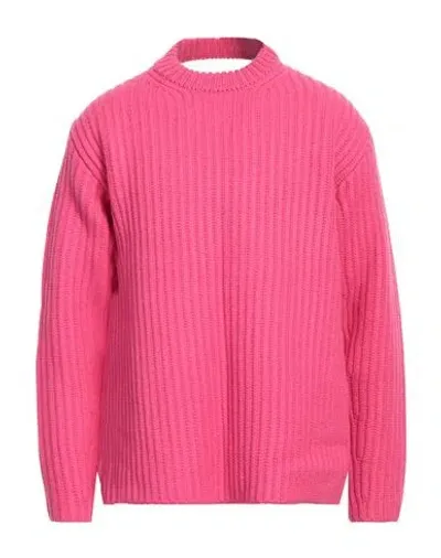 Botter Cut-out Ribbed-knit Merino Jumper In Pink