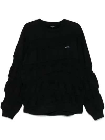 Botter Ribbed-panels Sweatshirt In Black