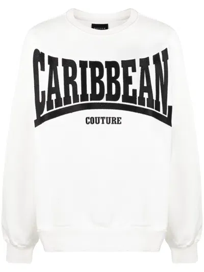 Botter Text-print Organic Cotton Sweatshirt In White