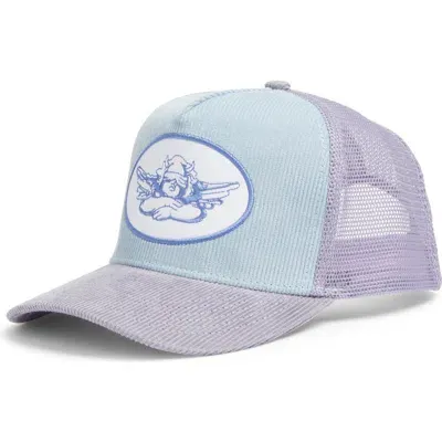 Boys Lie Candyqueen194@aol.com Corduroy Trucker Hat In Blue