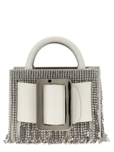 Boyy Bobby 18 Embellished Shoulder Bag In White