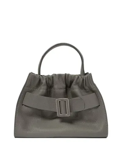 Boyy Square Scrunchy Shoulder Bag In Grey