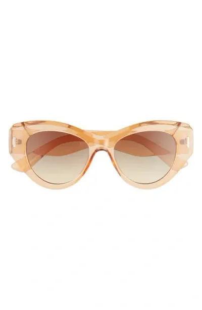 Bp. Oversize Cat Eye Sunglasses In Clear- Orange