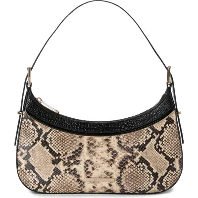 Brahmin Kyrie Embossed Leather Shoulder Bag In Ivory Multi