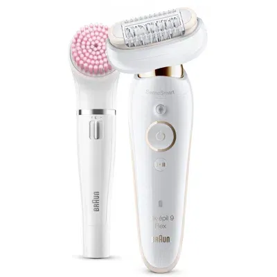 Braun Silk-épil 9 Flex 9100 Beauty Set, White/gold