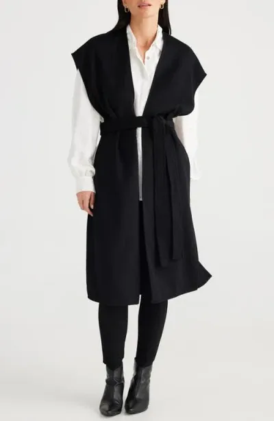 Brave + True Brave+true Darcy Cape Vest In Black