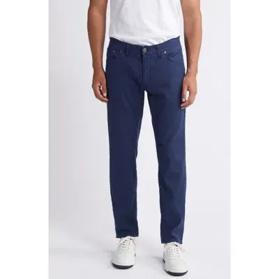 Brax Chuck Modern Fit Linen & Cotton Five-pocket Pants In Night