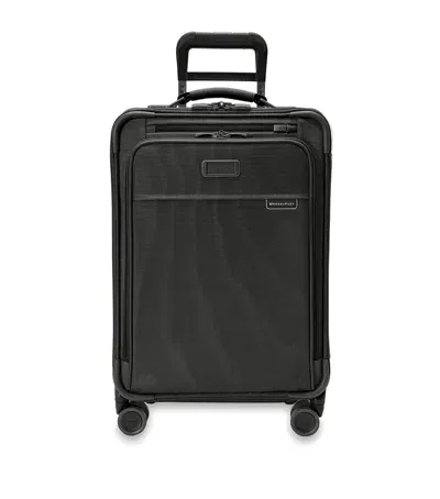 Briggs & Riley Baseline Essential Carry-on Expandable Spinner Suitcase In Black