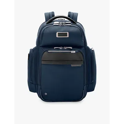 Briggs & Riley Womens Navy @work Medium Cargo Woven Backpack