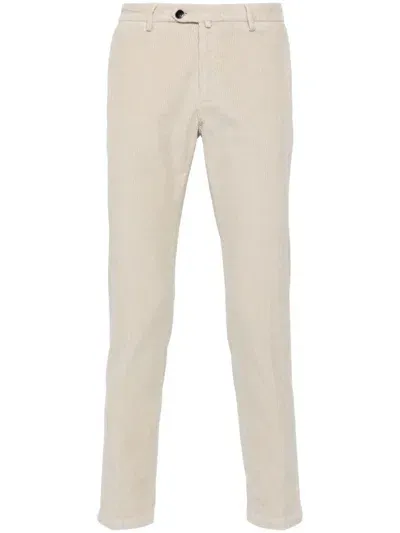 Briglia 1949 Corduroy Chino Trousers In Beige