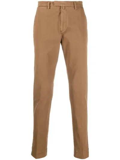 Briglia 1949 Mid-rise Tapered Trousers In Brown