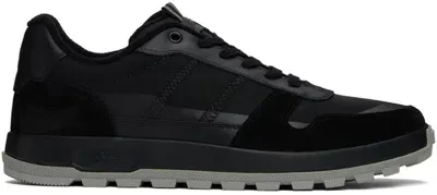 Brioni Black Crossing Sneakers In 1000 Black